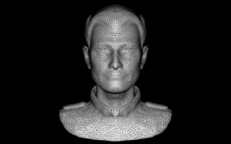 Japoński wojownik Maska Model 3D - Obraz funkcji 6