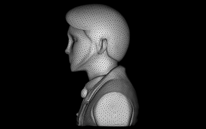 Refined Gentleman Bust 3D Model - Features Image 6