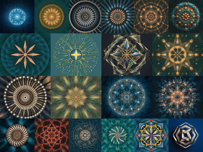 Kaleidoscope Mandala Harmony Collection - Features Image 1
