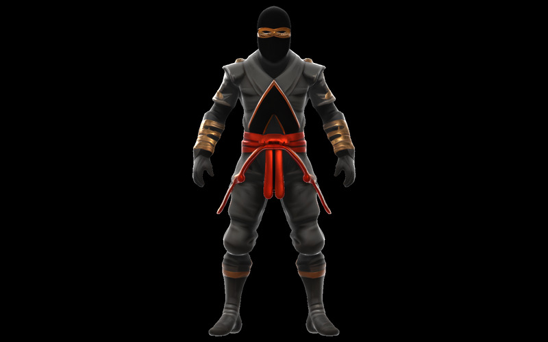 Model postaci ninja Stealth Master w 3D - Obraz funkcji 5