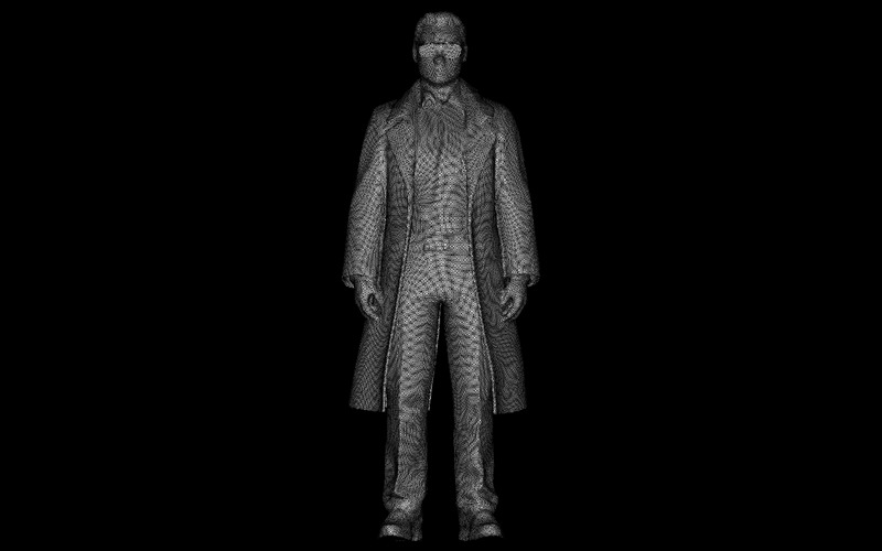 Profesjonalny model postaci w fartuchu laboratoryjnym do druku 3D - Obraz funkcji 6
