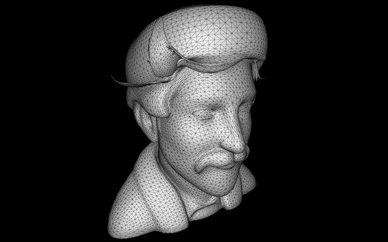 Model popiersia Dapper Gentleman w 3D - Obraz funkcji 4