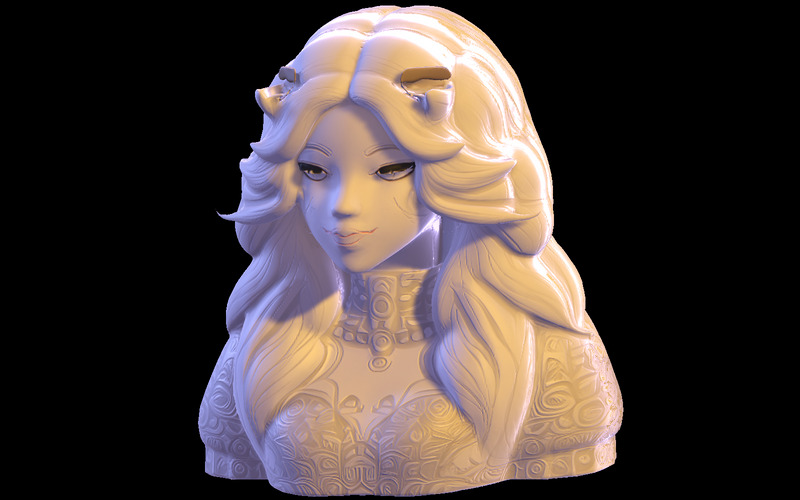 Popiersie Zaczarowanego Strażnika Model Druku 3D - Obraz funkcji 1