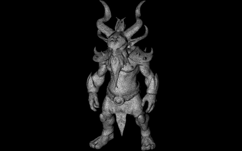 Guardiani cornuti mistici - Pacchetto modello 3D di creature fantasy - Caratteristiche Immagine 13