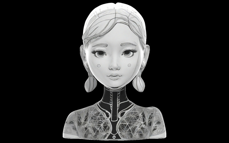 Cyber Maiden Model wydrukowany w 3D - Obraz funkcji 3