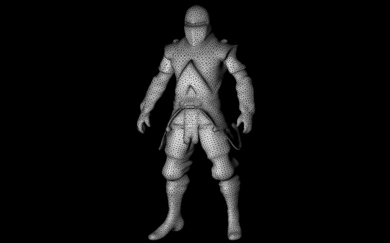 Model postaci ninja Stealth Master w 3D - Obraz funkcji 2