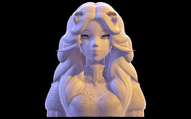 Popiersie Zaczarowanego Strażnika Model Druku 3D - Obraz funkcji 5