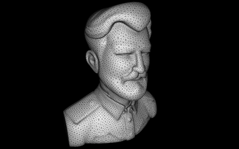 Popiersie dowódcy dżentelmena, model 3D - Obraz funkcji 2