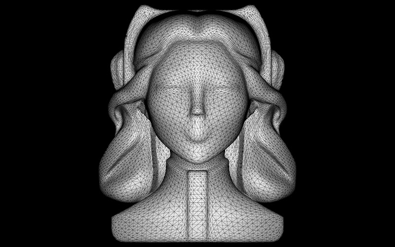 Futuristic Regal Bust 3D Model - Features Image 4