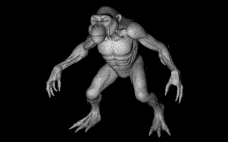 Savage Primal Gorilla Evolution Pack Model 3D - Obraz funkcji 29