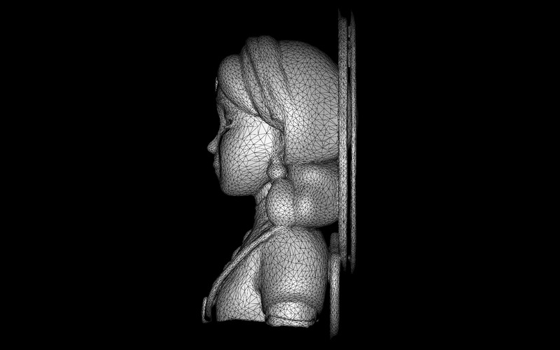优雅的民间淑女雕像免费 3D 模型 - Features Image 6