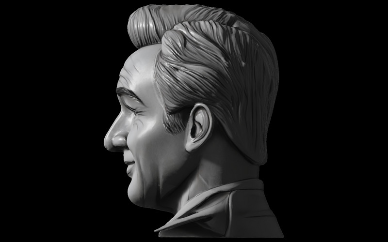 Klassisk Gentleman Bust Free 3D-modell - Features Image 7