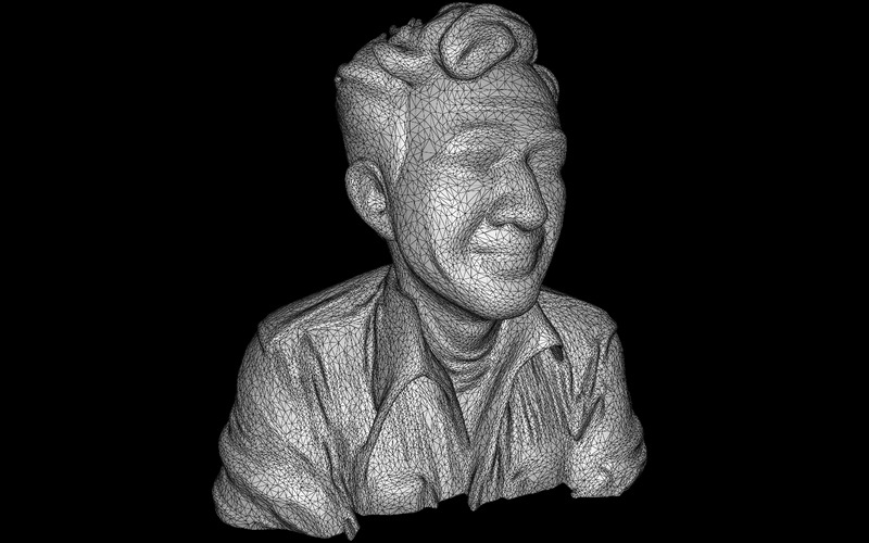 Busto sorridente estilo retrô modelo 3D - Features Image 2