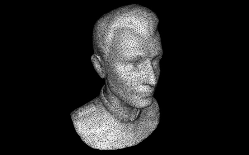 Japoński wojownik Maska Model 3D - Obraz funkcji 4