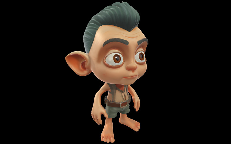 Przyjazna Fantastyka i Dziwaczna Kolekcja Postaci Zombie Model 3D - Obraz funkcji 10