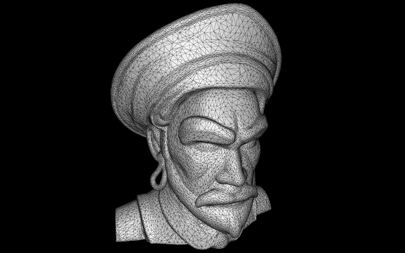 Mistyczny model popiersia turbanu 3D - Obraz funkcji 2