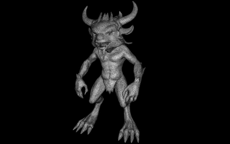 Tribù mitica dei Minotauri: Collezione di creature cornute fantasy, modello 3D - Caratteristiche Immagine 25