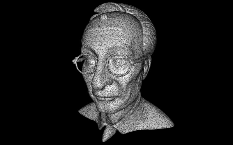Senior Gentleman karaktär byst gratis 3D-modell - Features Image 2