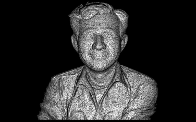 Busto sorridente estilo retrô modelo 3D - Features Image 4