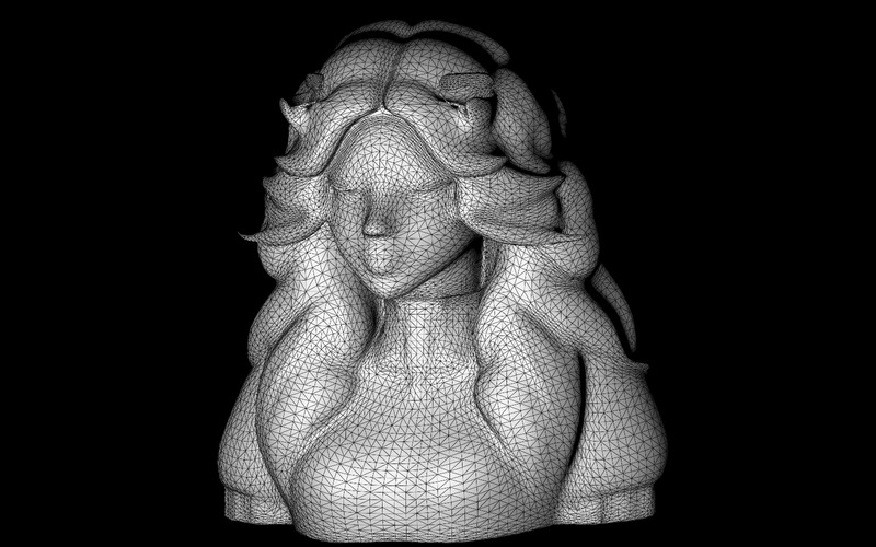 Popiersie Zaczarowanego Strażnika Model Druku 3D - Obraz funkcji 2