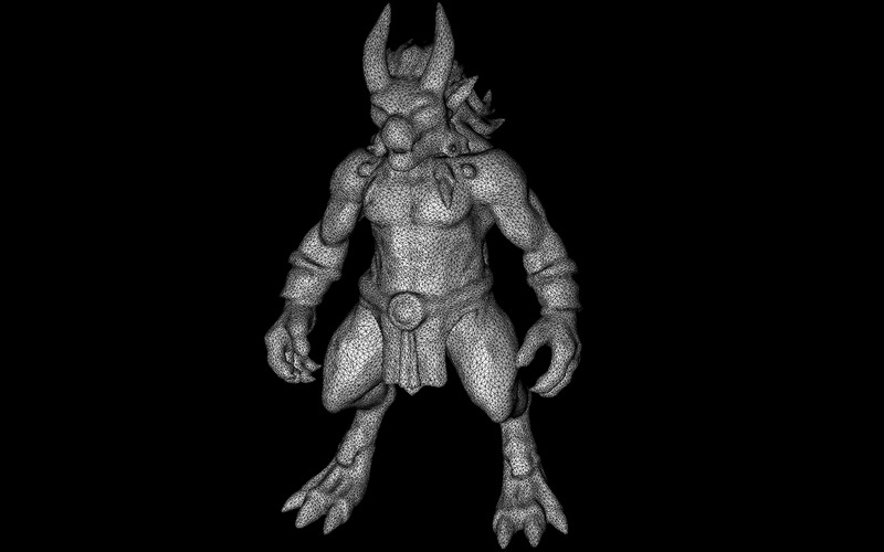 Guardiani cornuti mistici - Pacchetto modello 3D di creature fantasy - Caratteristiche Immagine 21