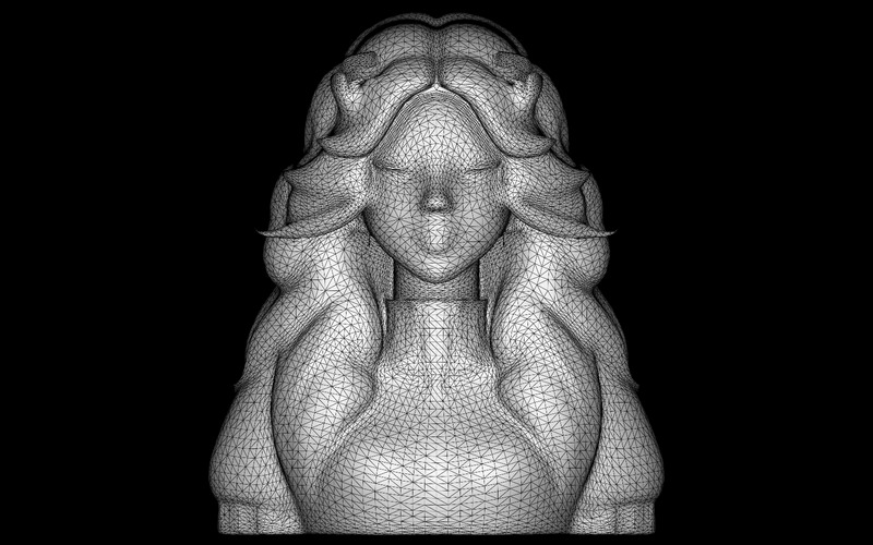 Popiersie Zaczarowanego Strażnika Model Druku 3D - Obraz funkcji 6