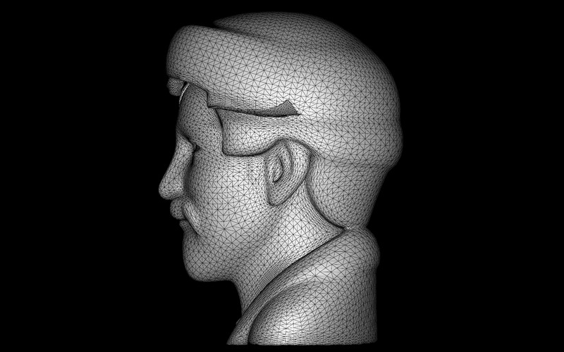 Model popiersia Dapper Gentleman w 3D - Obraz funkcji 8