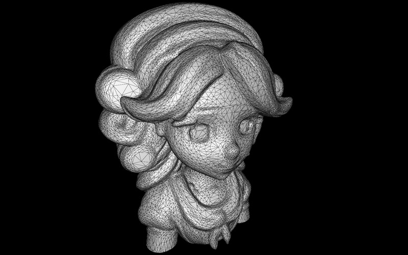 艾莉公主收藏品半身像免费 3D 模型 - Features Image 4