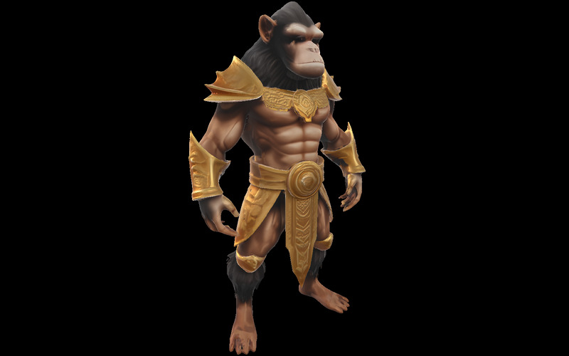Primal Monarchs: Kolekcja wojowników naczelnych Apex Model 3D - Obraz funkcji 18