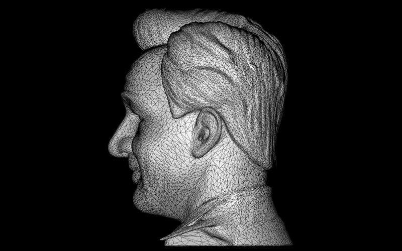 Klassisk Gentleman Bust Free 3D-modell - Features Image 8