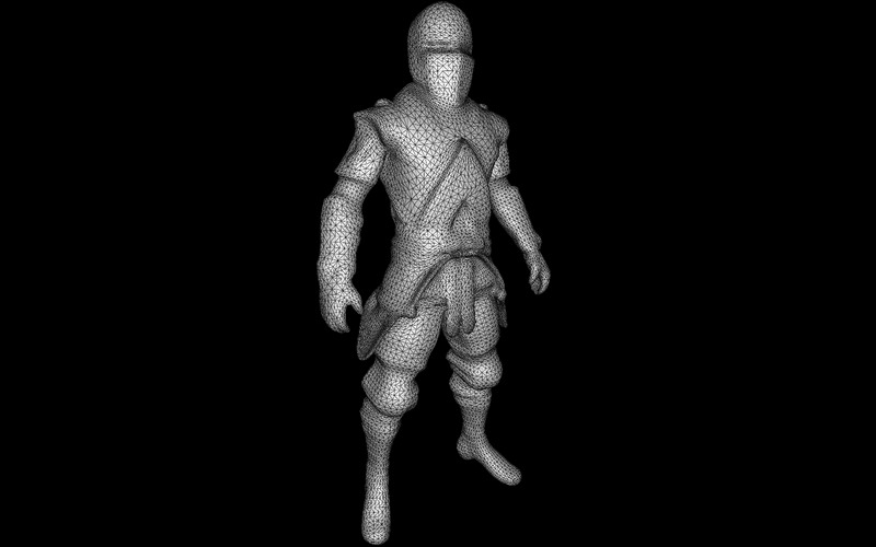 Model postaci ninja Stealth Master w 3D - Obraz funkcji 4