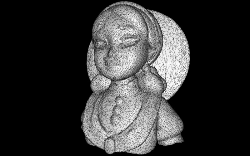 优雅的民间淑女雕像免费 3D 模型 - Features Image 8
