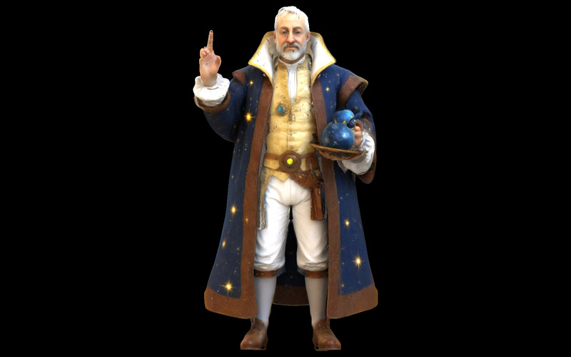 Figurka Niebiańskiego Czarodzieja, model do druku 3D - Obraz funkcji 5