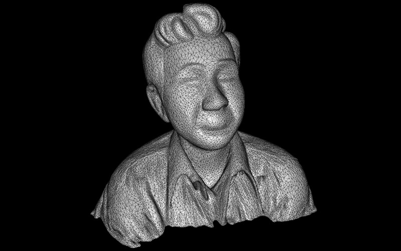 Retrostil Gentleman Bust Free 3D-modell - Features Image 2