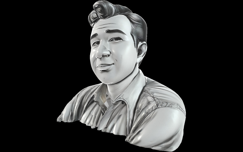 Retrostil Gentleman Bust Free 3D-modell - Features Image 7
