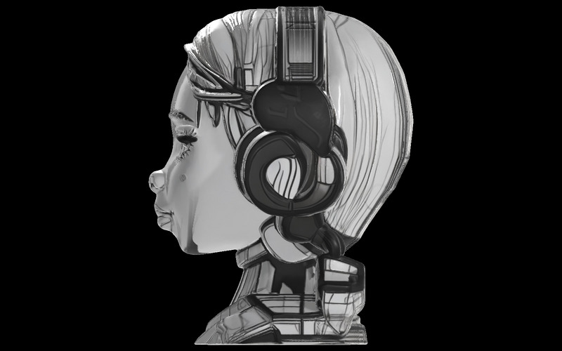 Cyber Groove Bust Free 3D-modell - Features Image 5