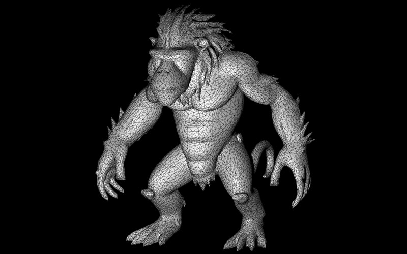 Primal Primates: Evolved Ape Character Collection Model 3D - Obraz funkcji 9