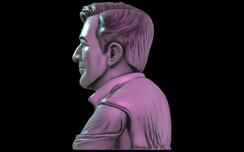 Busto sorridente estilo retrô modelo 3D - Features Image 5