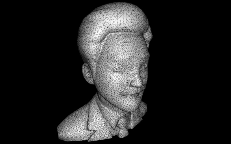 Modello 3D di busto di gentiluomo moderno - Caratteristiche Immagine 4