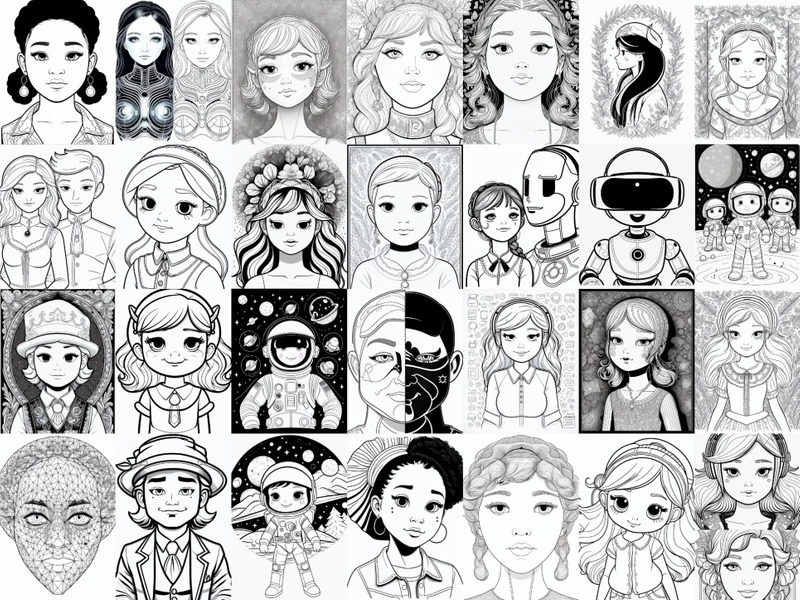 Whimsical AI Portrait Collection - 29 Unique Character Designs - Features Image 1