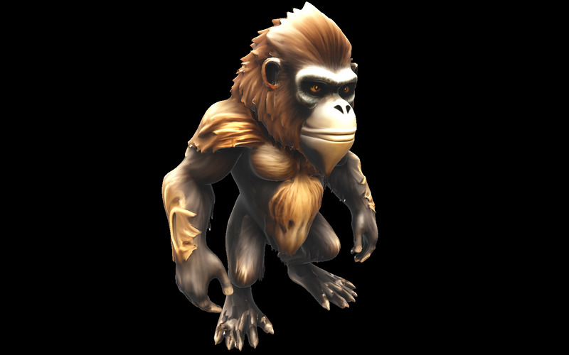 Savage Primal Gorilla Evolution Pack Model 3D - Obraz funkcji 2