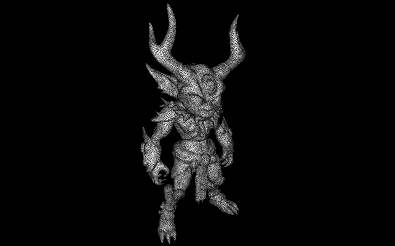 Collezione di modelli 3D di Guardiani Cornuti Mitici - Caratteristiche Immagine 23