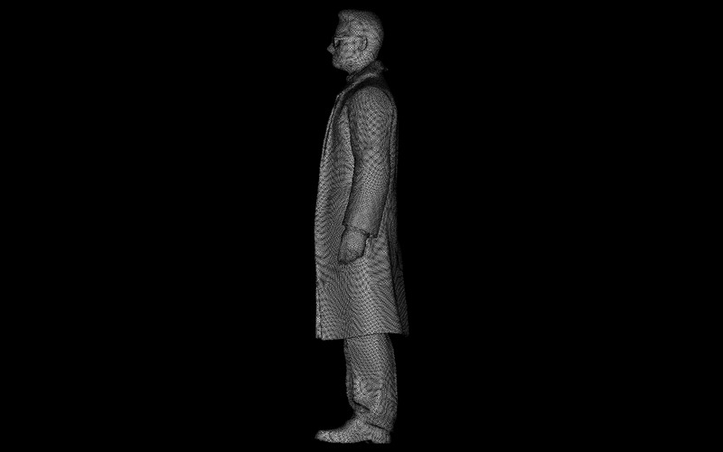 Profesjonalny model postaci w fartuchu laboratoryjnym do druku 3D - Obraz funkcji 8