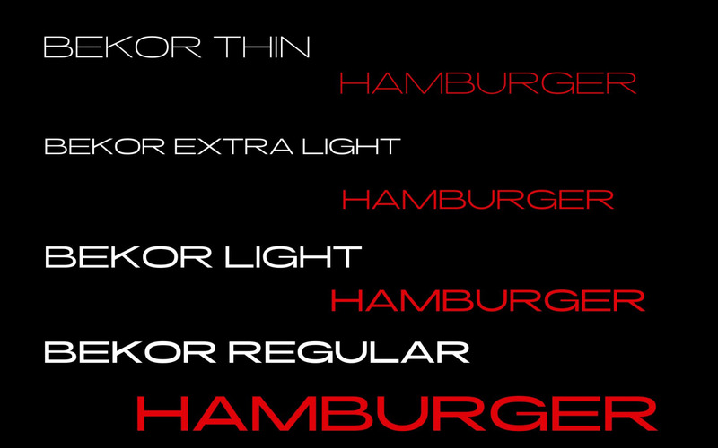 Bekor Condensed font family - Features Image 2