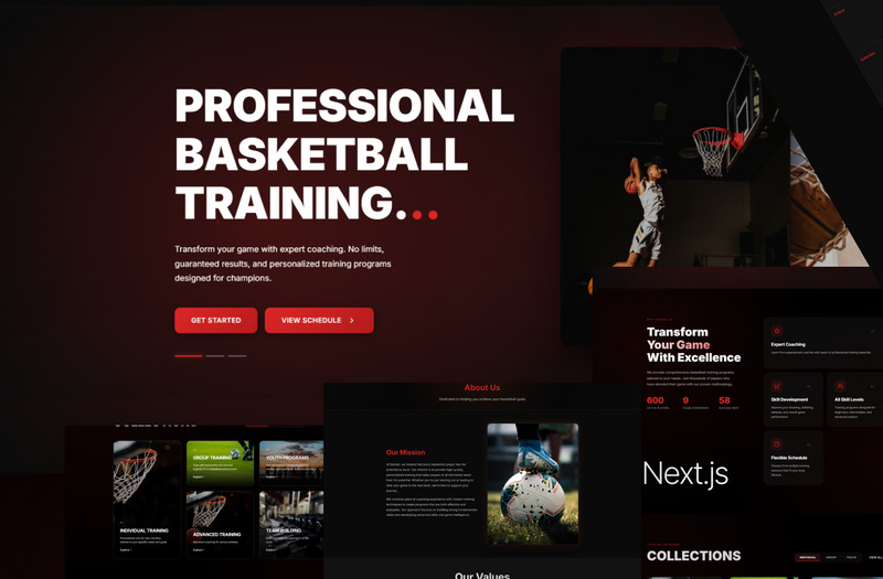 BATRAIN - Premium Basketball Training & Coaching Template | Next.js - Features Image 1