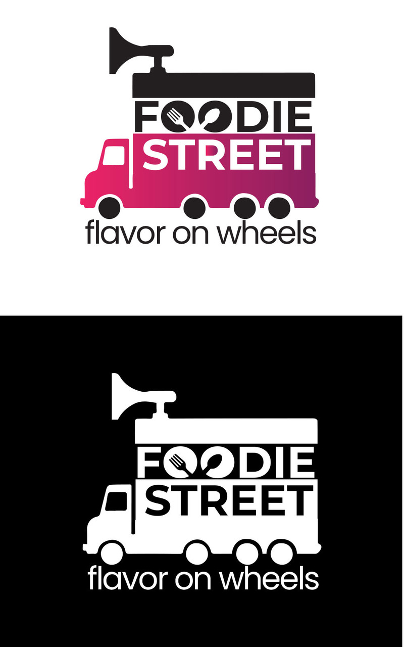 Fast Food Truck Delivery Service Logo for Restaurant, Cafe or Online Catering Delivery Template - Features Image 1