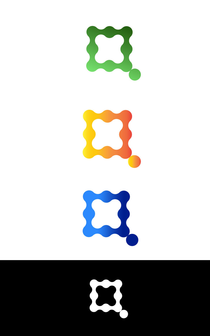 Modern Q letter Gradient logo for Your Brand-Customizable  Tech Logo Template - - Features Image 1