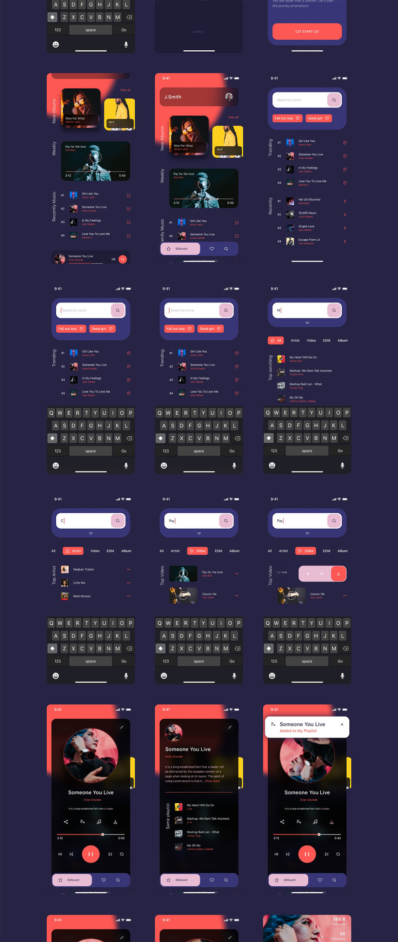 Elexto - Musikapp UI-kit - Features Image 5