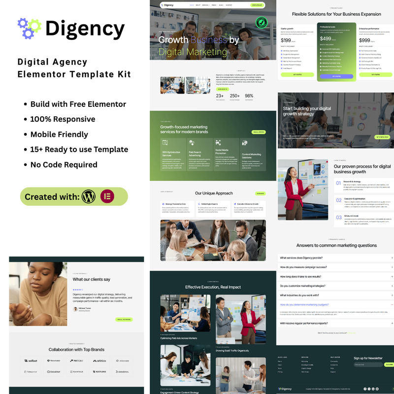 Digency - Digital Marketing Agency Elementor Template Kit - Features Image 1