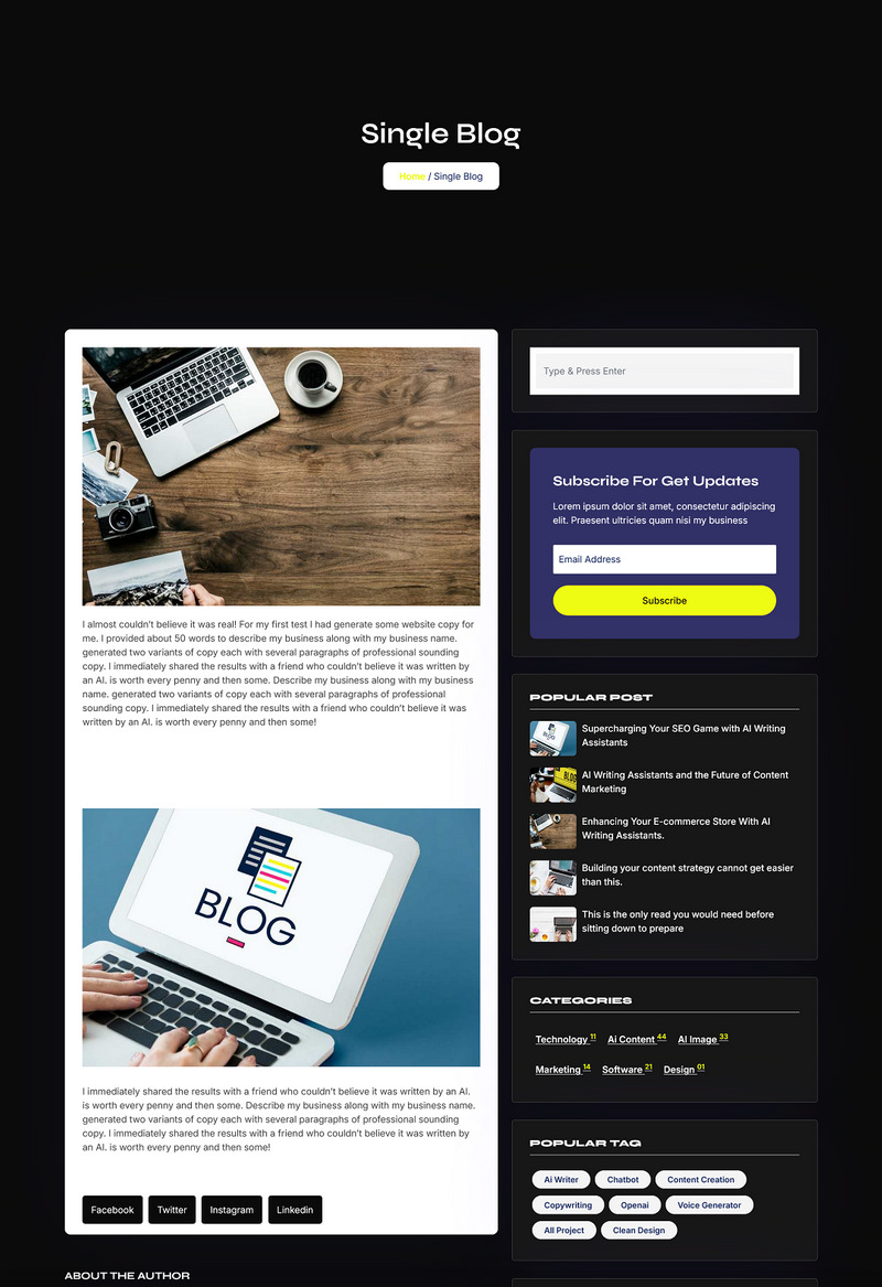 Bronx - Personal Portfolio Landing Page HTML Template - Features Image 3